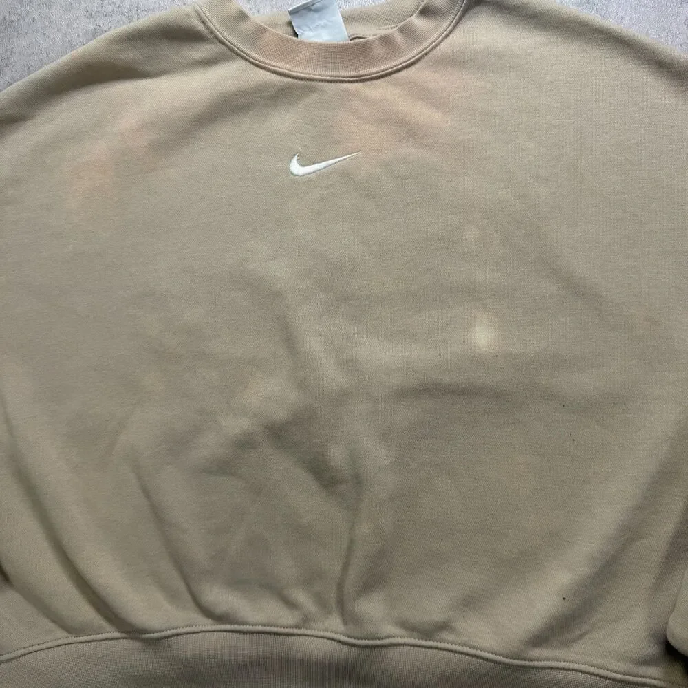Nike Crewneck Sweatshirt Small Beige